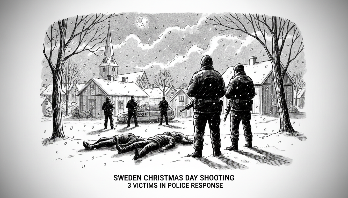 Sweden Christmas Day Shooting: 3 Victims in Police Response