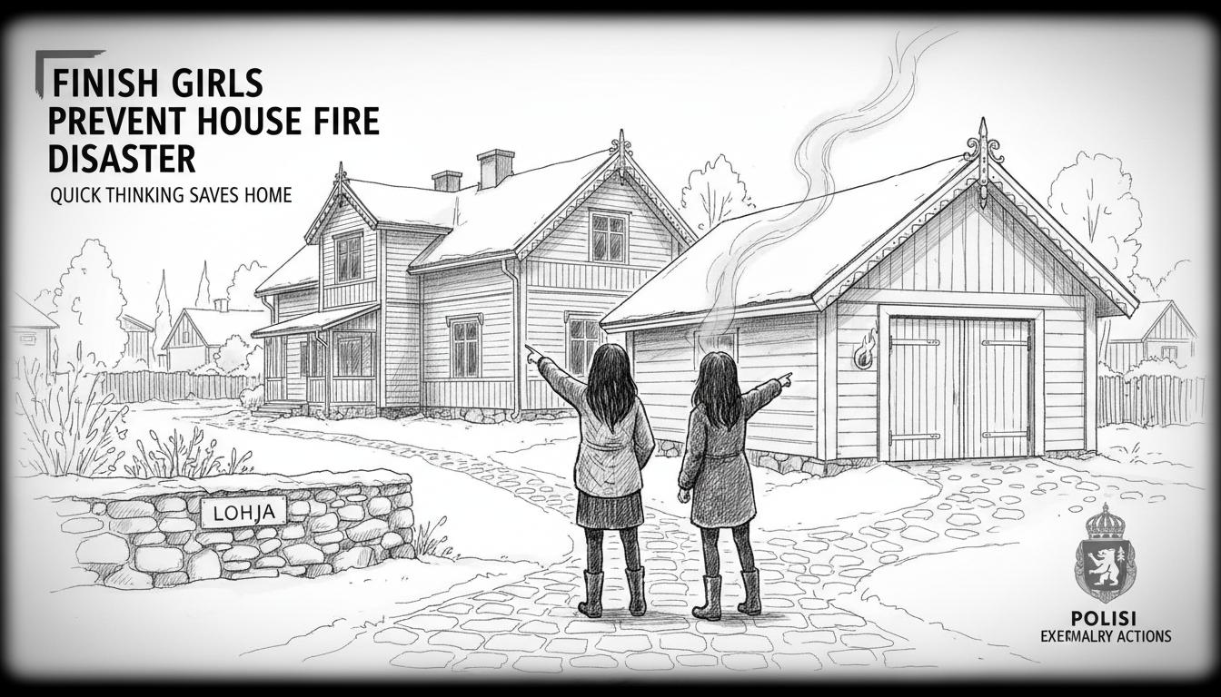 Finnish Girls Prevent House Fire Disaster in Lohja
