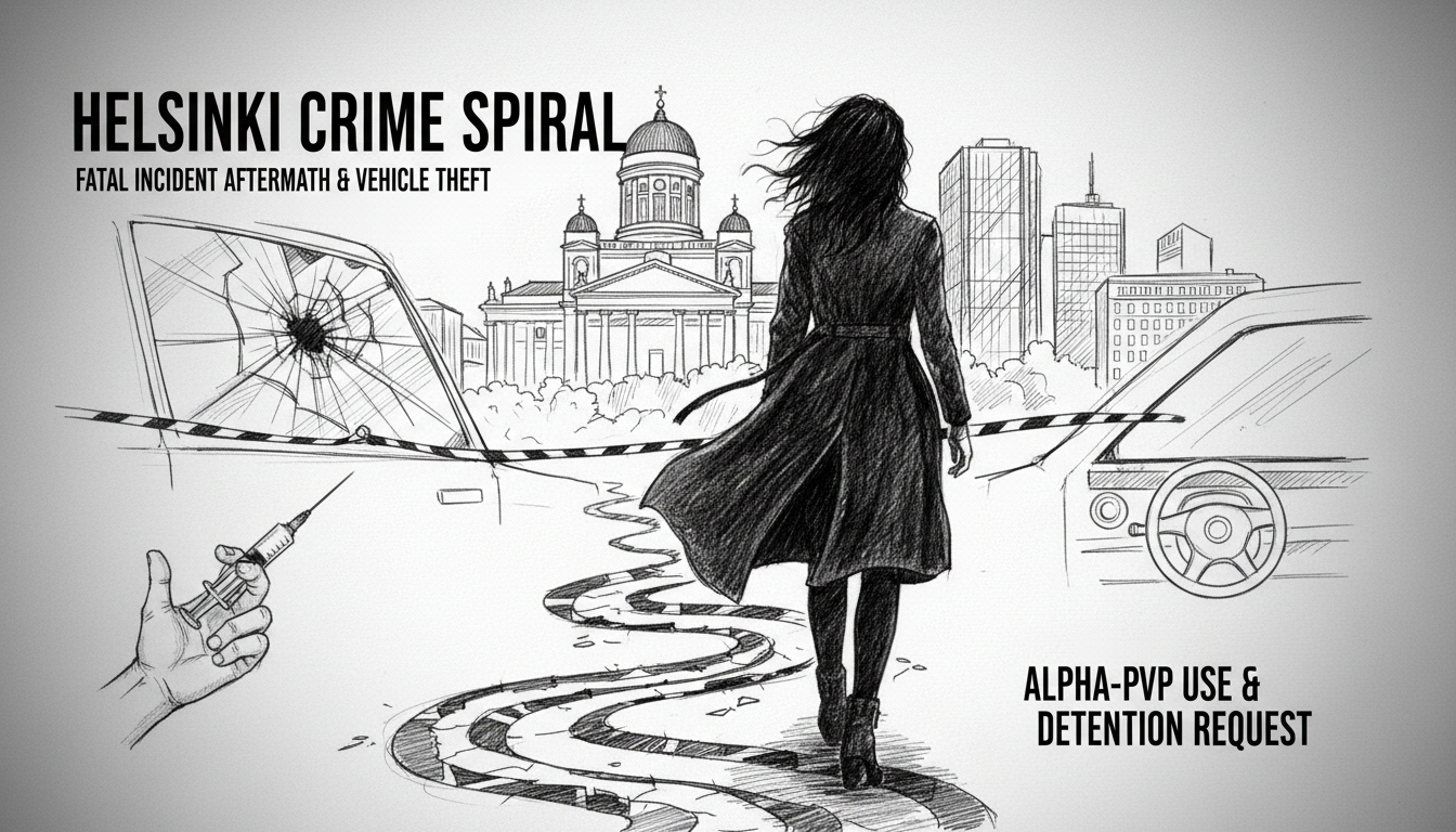 Helsinki woman's crime spiral continues after fatal incident