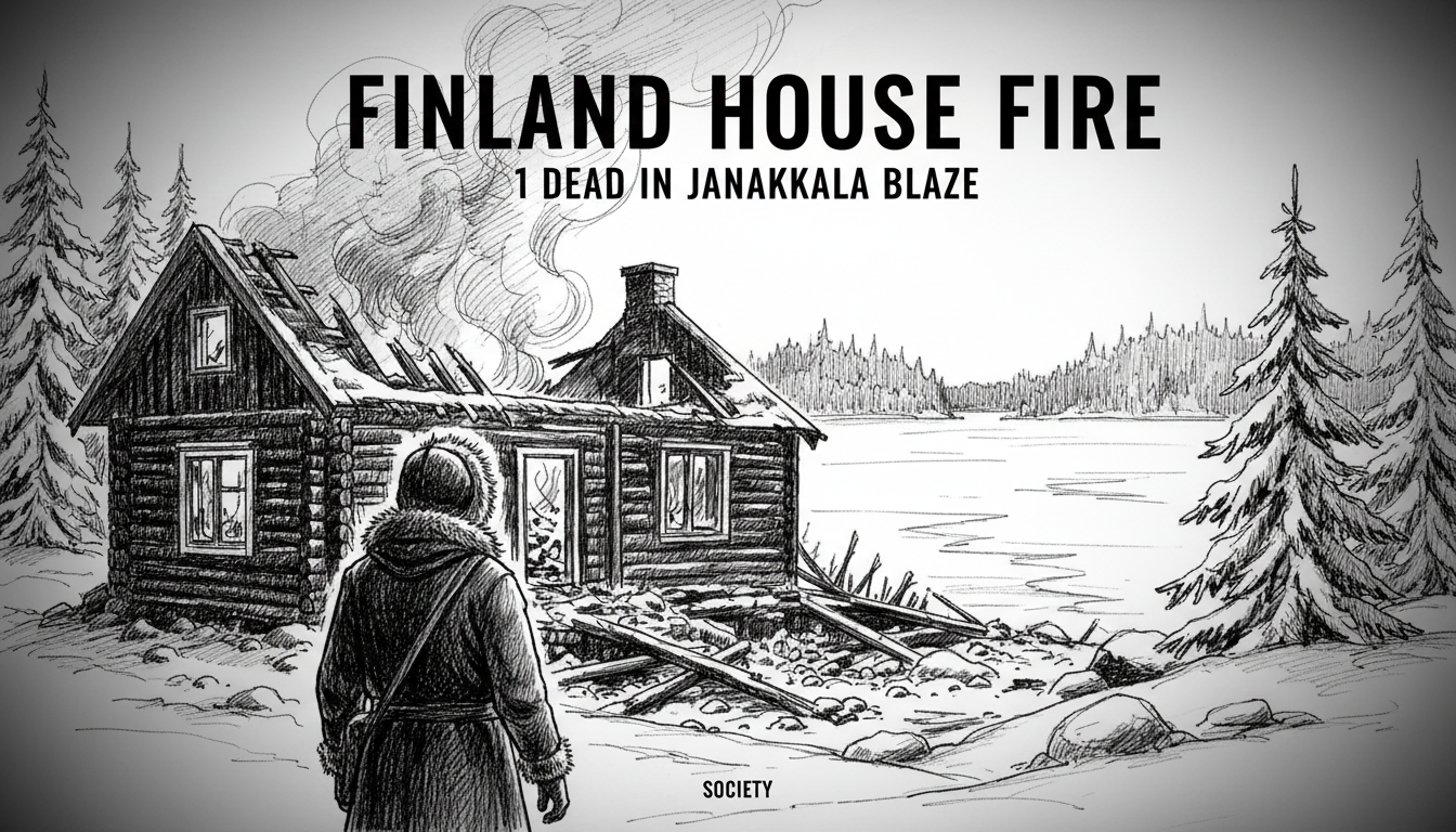 Finland House Fire: 1 Dead in Janakkala Blaze