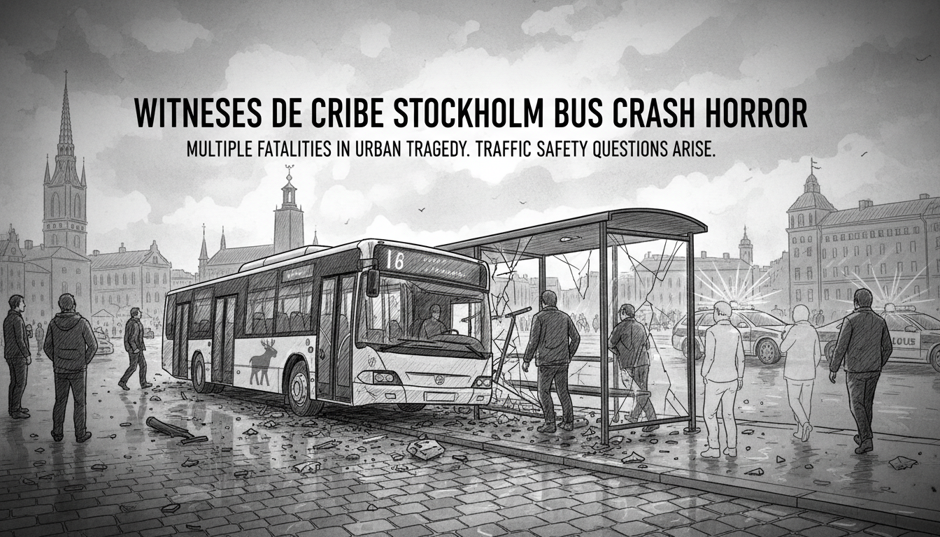 Witnesses Describe Stockholm Bus Crash Horror