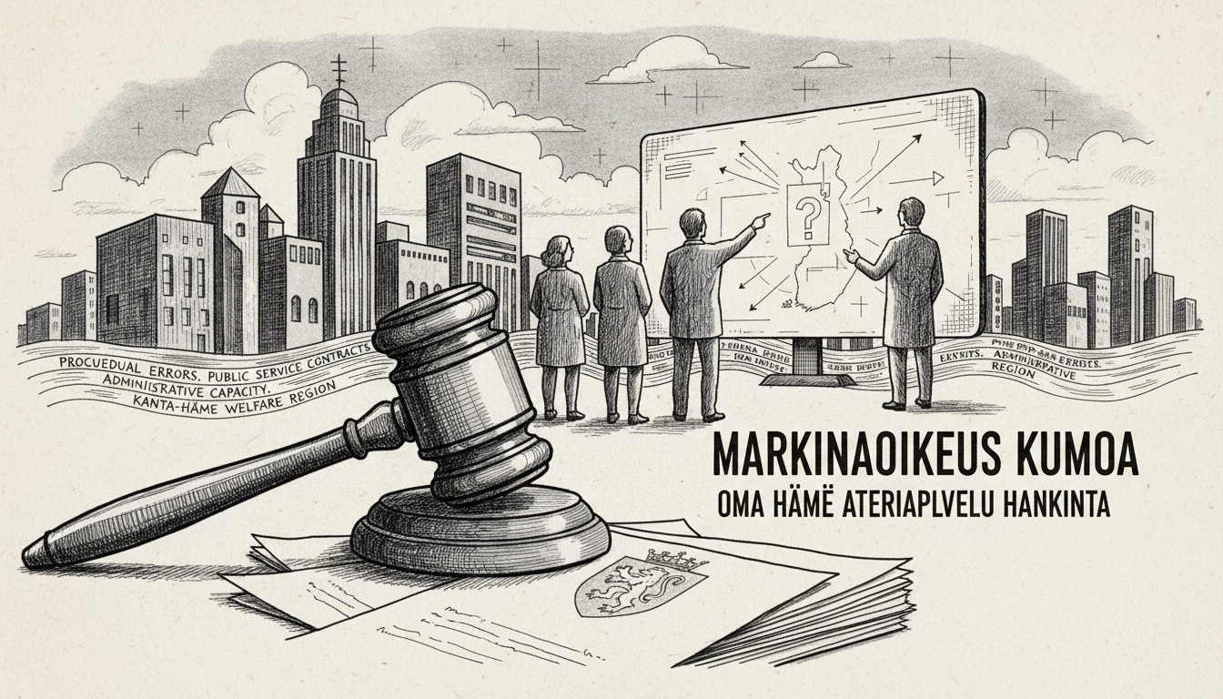 Market Court Overturns Oma Häme's Meal Service Procurement Decision