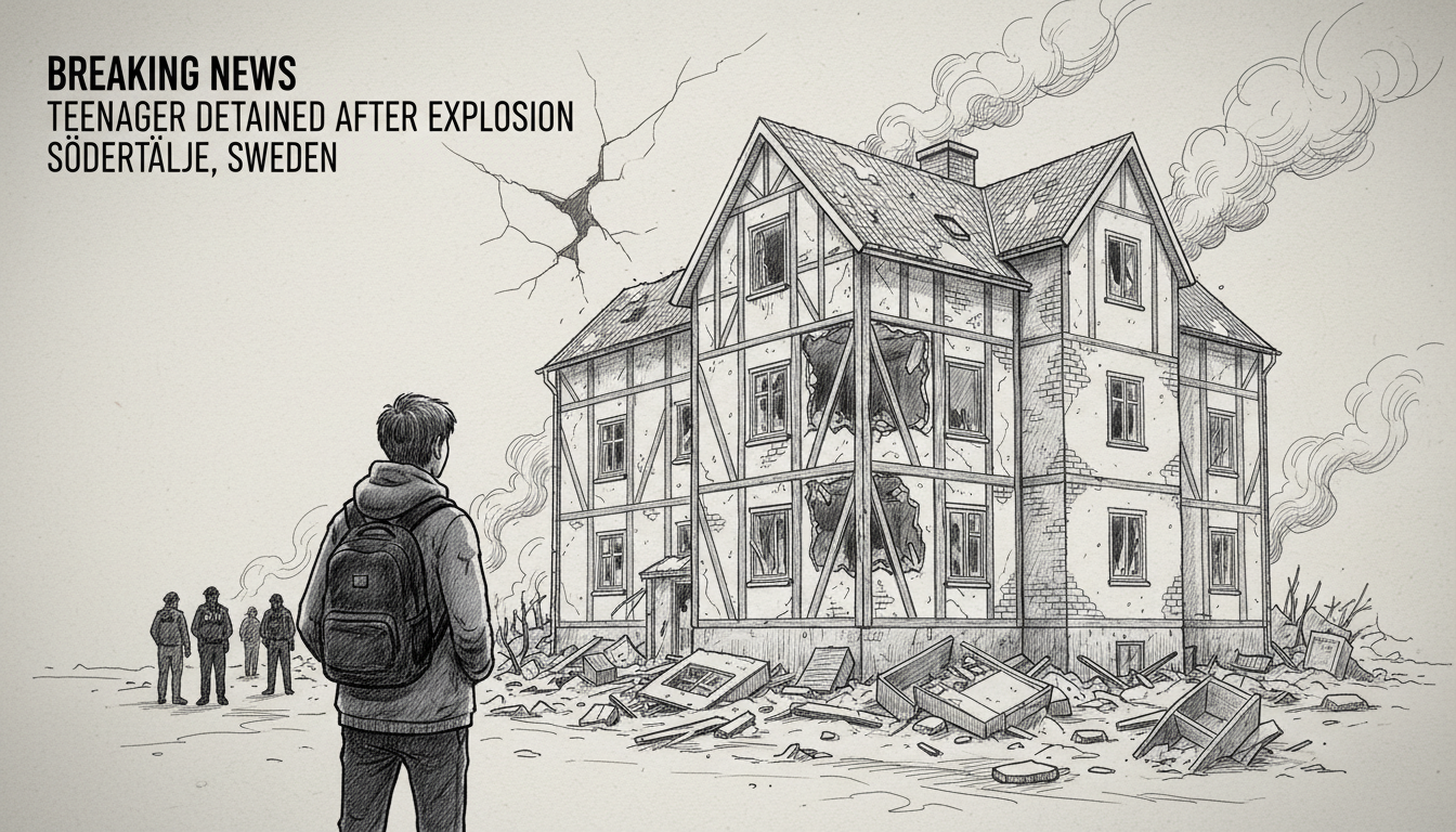 Teenager Detained After Explosion in Swedish Residential Area