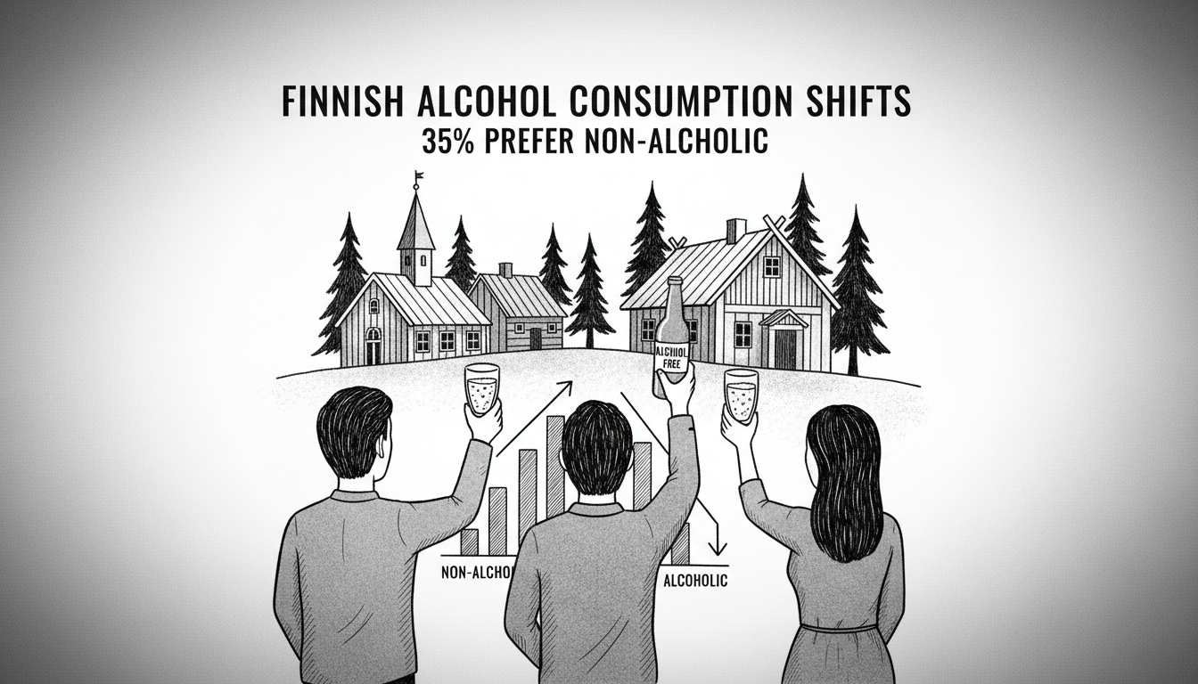 Finnish Alcohol Consumption Shifts Toward Non-Alcoholic Alternatives