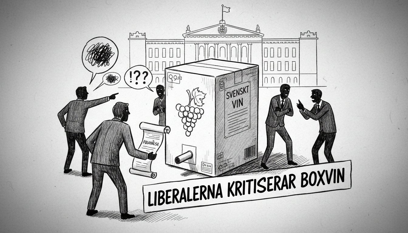 Liberal Party Criticism Targets Boxed Wine in Sweden