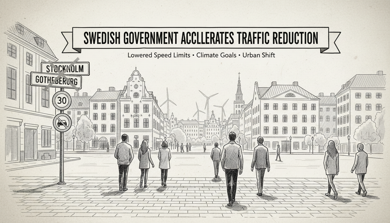 Swedish Government Accelerates Traffic Reduction Measures in Major Cities