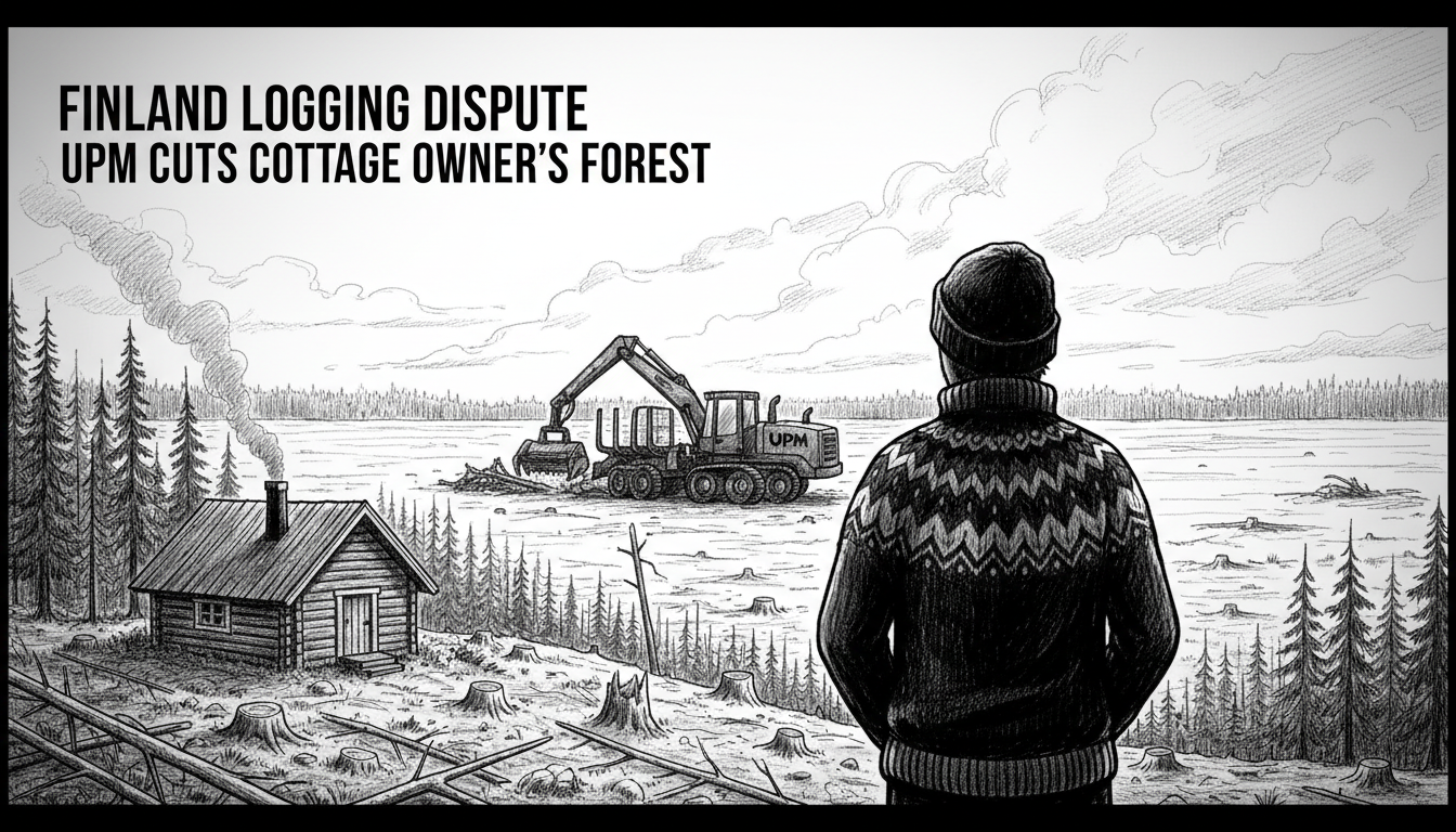 Finland Logging Dispute: UPM Cuts Cottage Owner's Forest