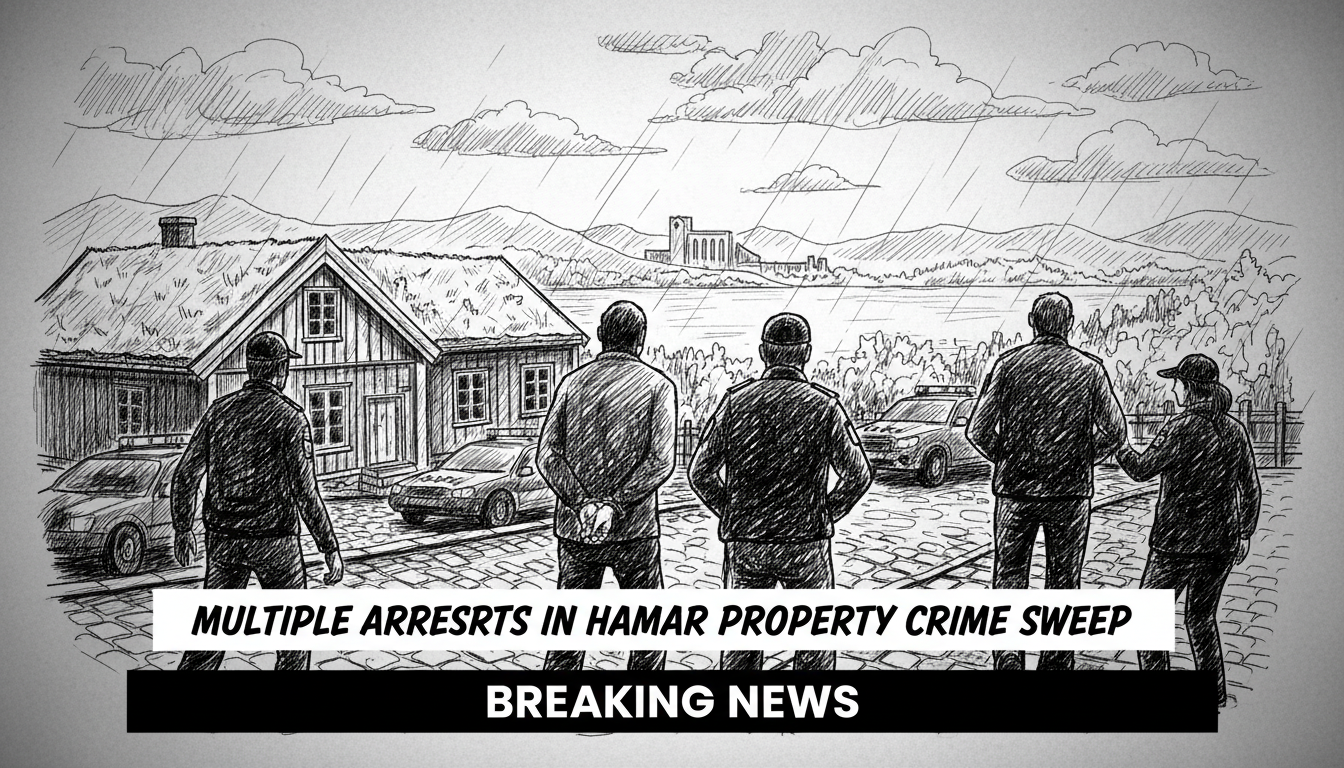 Multiple Arrests in Hamar Area Property Crime Investigation