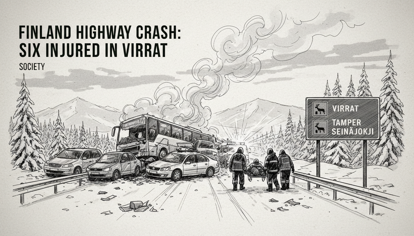 Finland Highway Crash: Six Injured in Virrat