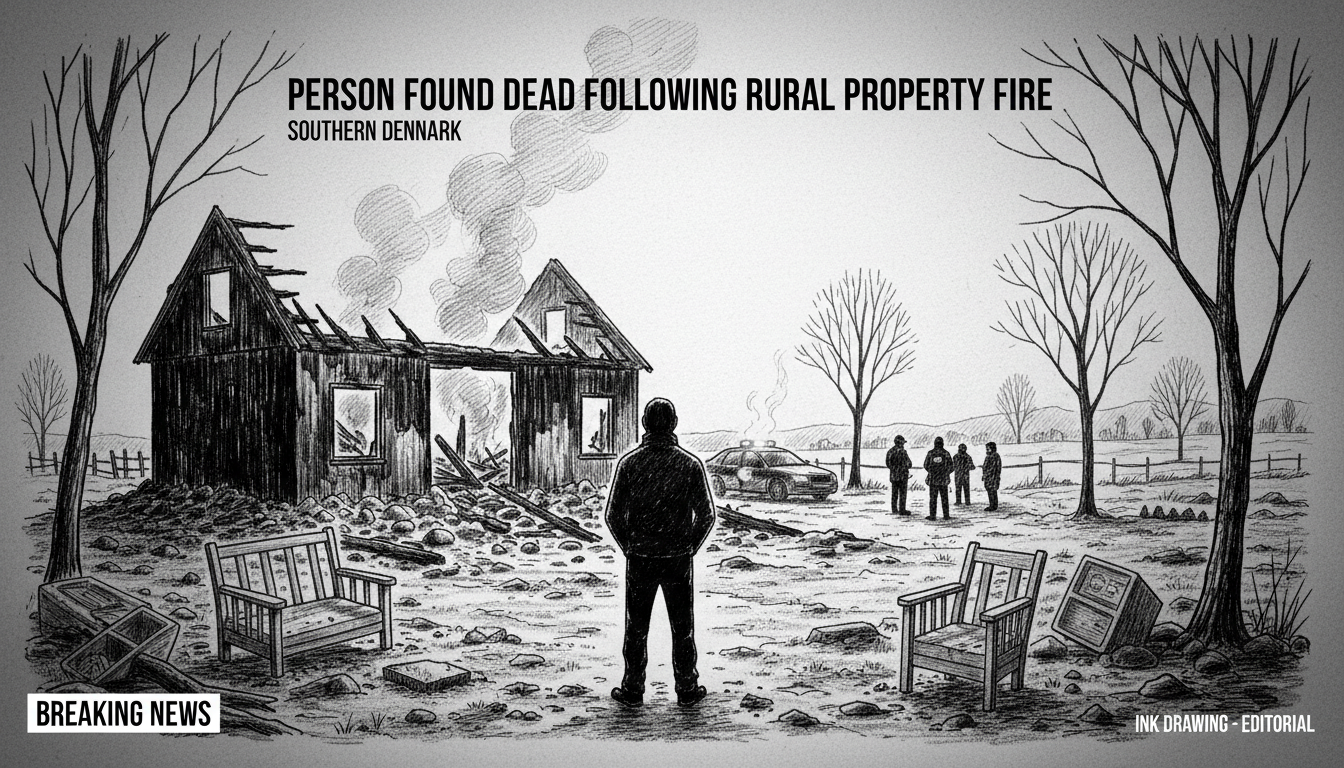 Person Found Dead Following Rural Property Fire in Southern Denmark