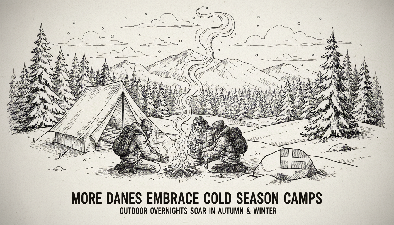 More Danes Choose Outdoor Overnights in Cold Seasons