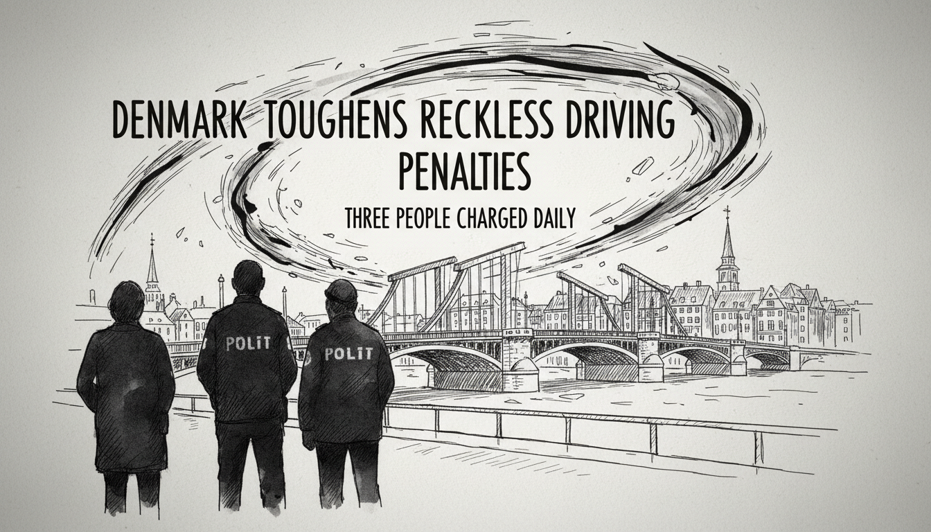 Three People Face Reckless Driving Charges Daily as Denmark Toughens Penalties