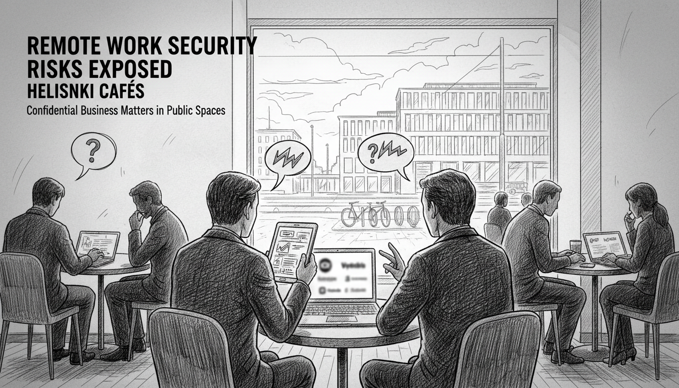 Remote Work Security Risks Exposed in Helsinki Cafes