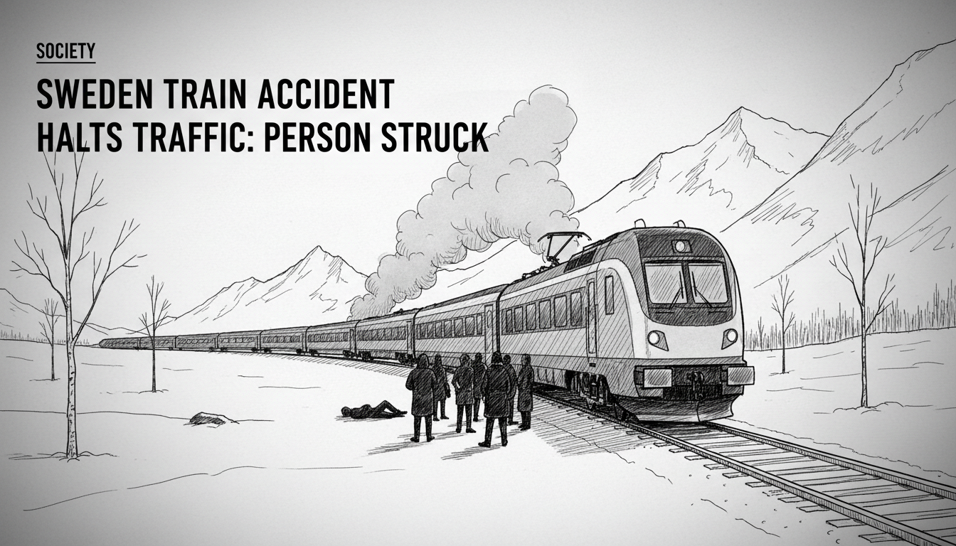 Sweden Train Accident Halts Traffic: Person Struck