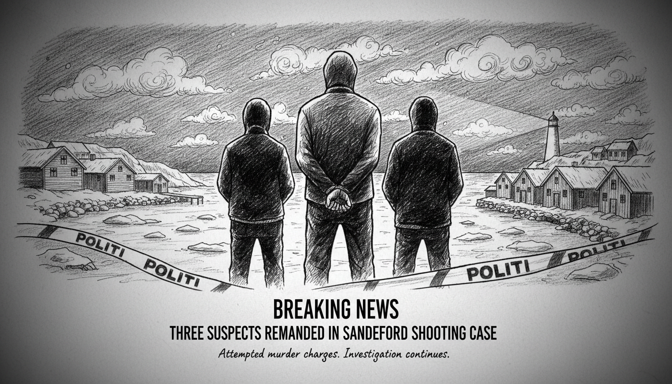 Three Suspects Remanded in Sandefjord Shooting Case