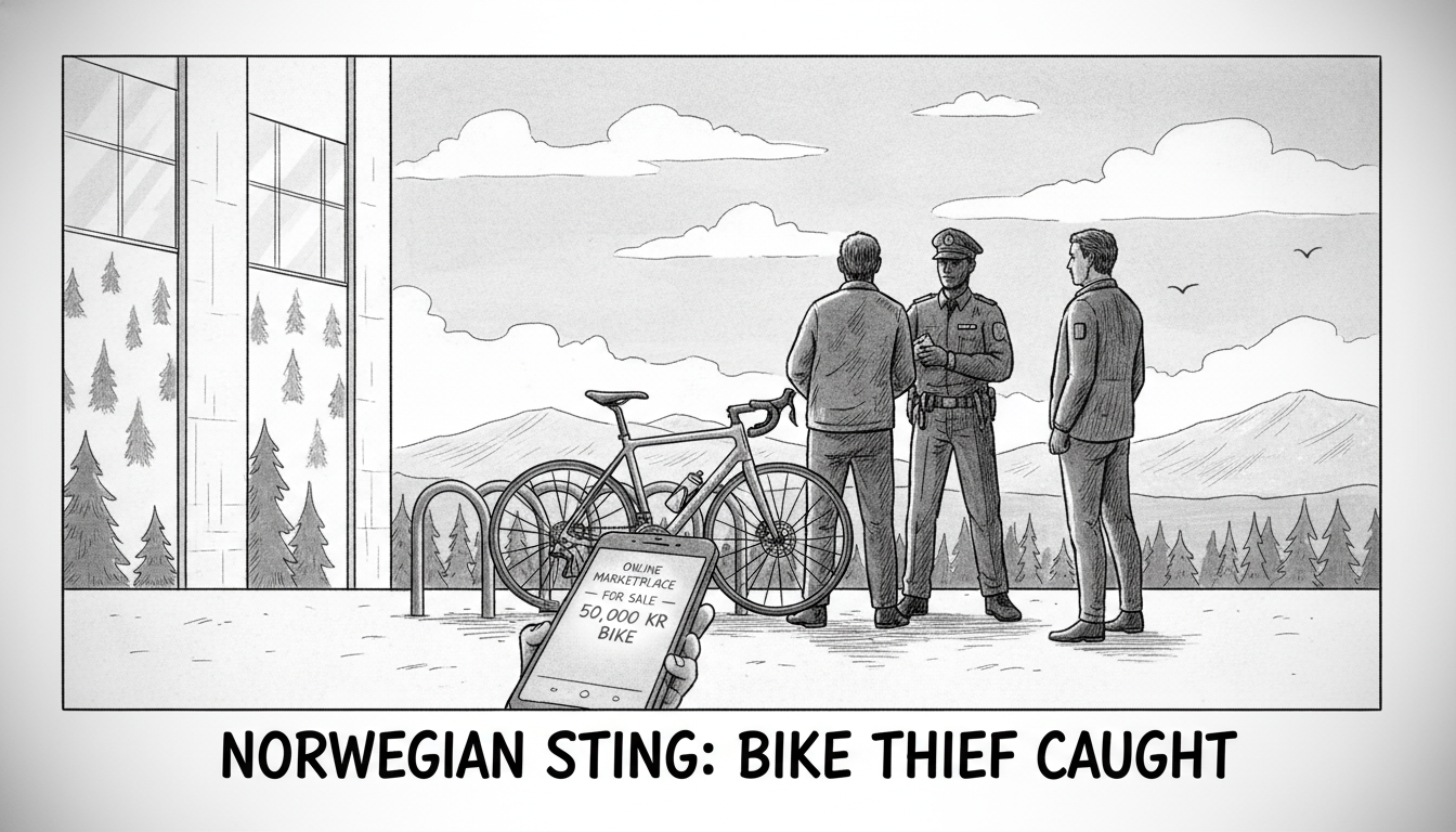 Norwegian man tricks suspected bicycle thief with clever sting operation