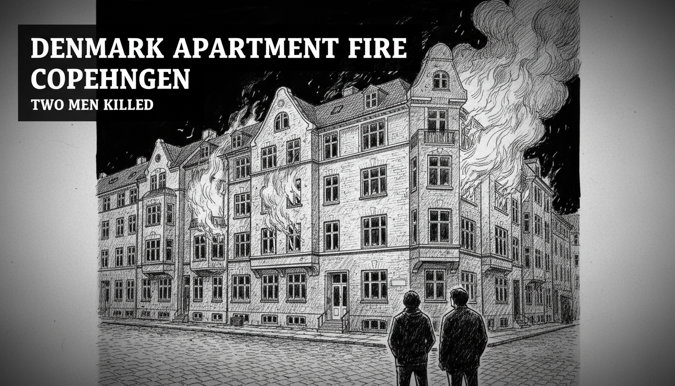 Denmark Apartment Fire Kills Two Men in Copenhagen
