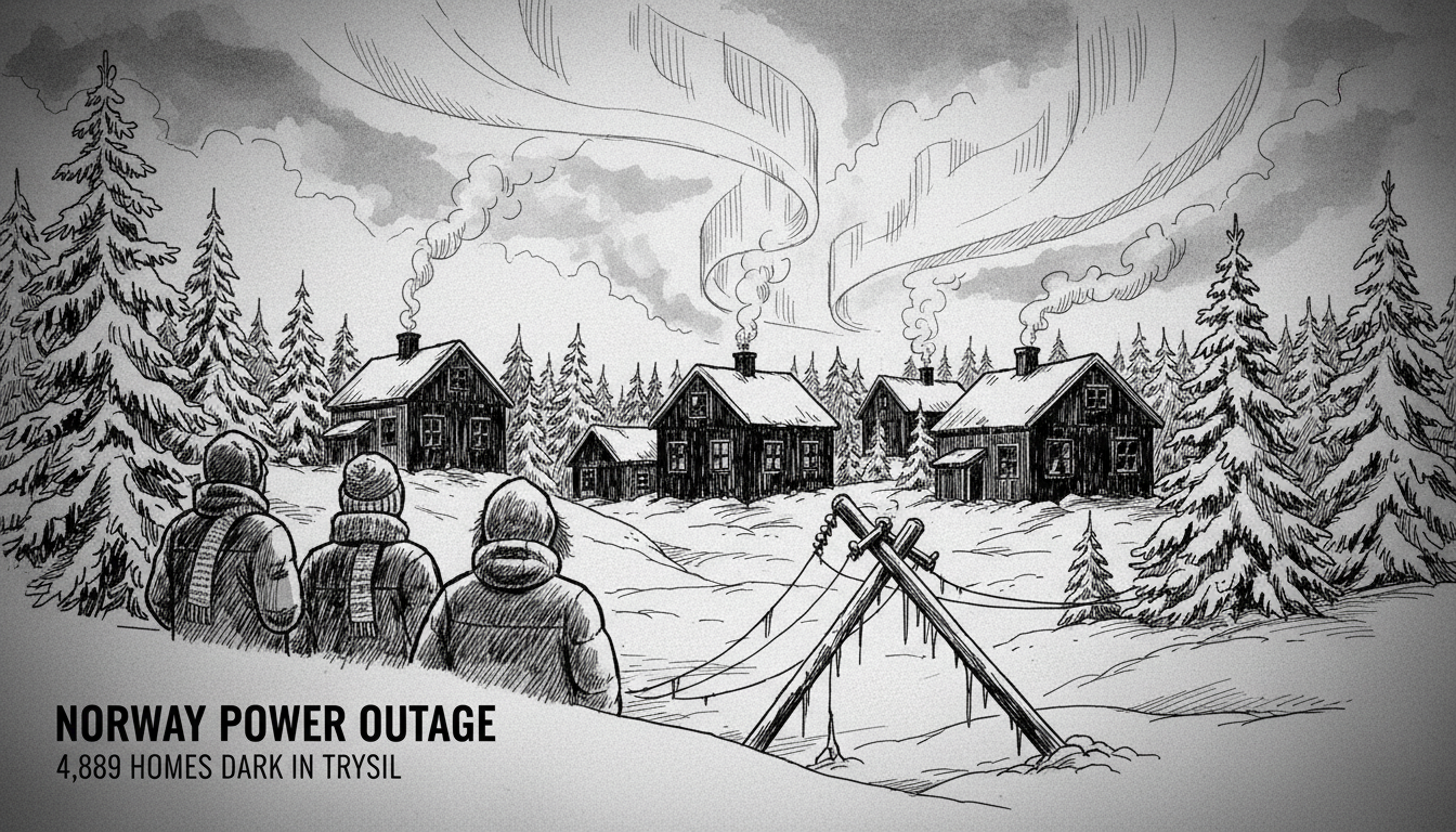 Norway Power Outage: 4,889 Homes Dark in Trysil