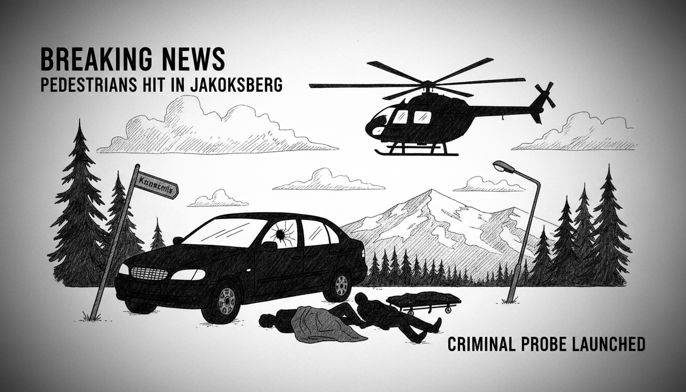 Two Pedestrians Hit by Driver in Jakobsberg