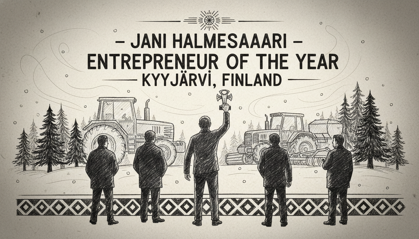Finnish Entrepreneur Jani Halmesaari Wins Business Award in Kyyjärvi