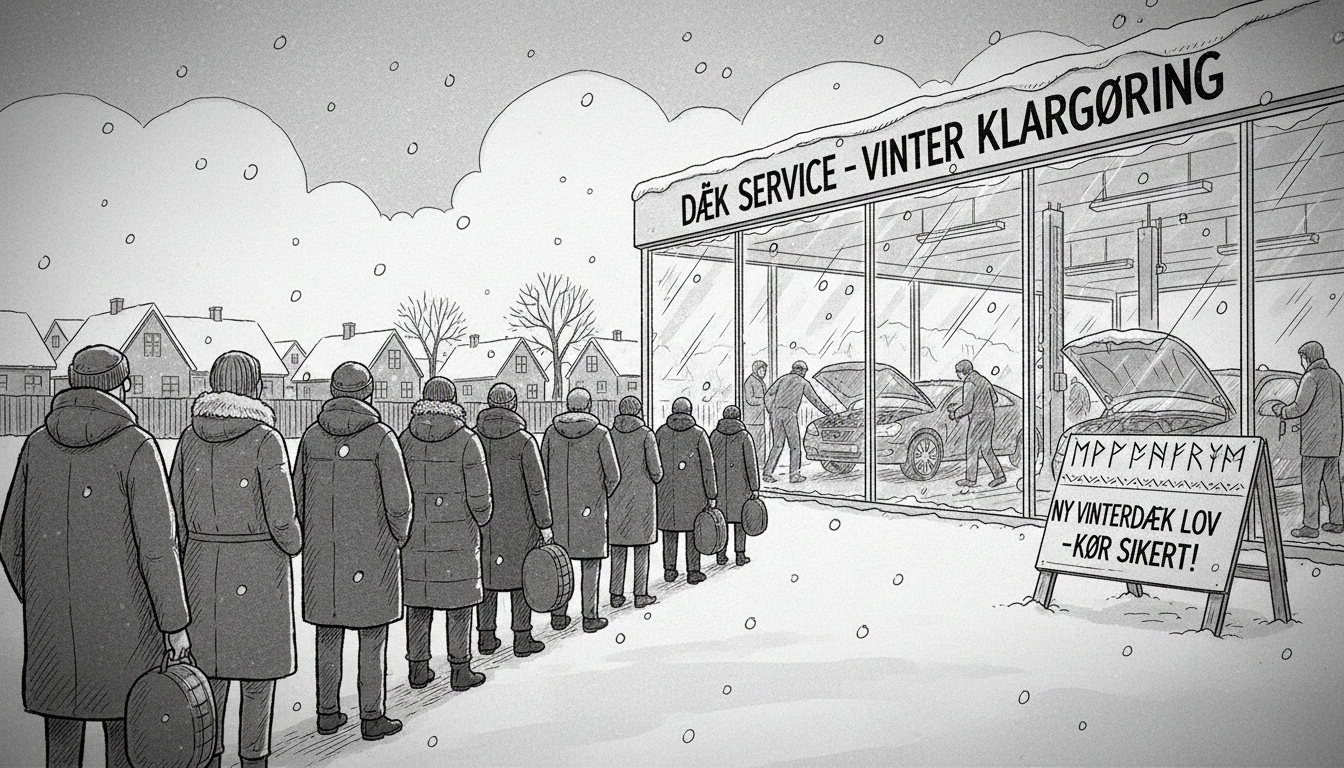 New Danish Winter Tire Law Sparks Early Rush for Service