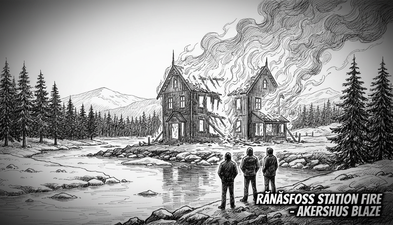 Norway's Rånåsfoss Station Fire: Akershus Blaze