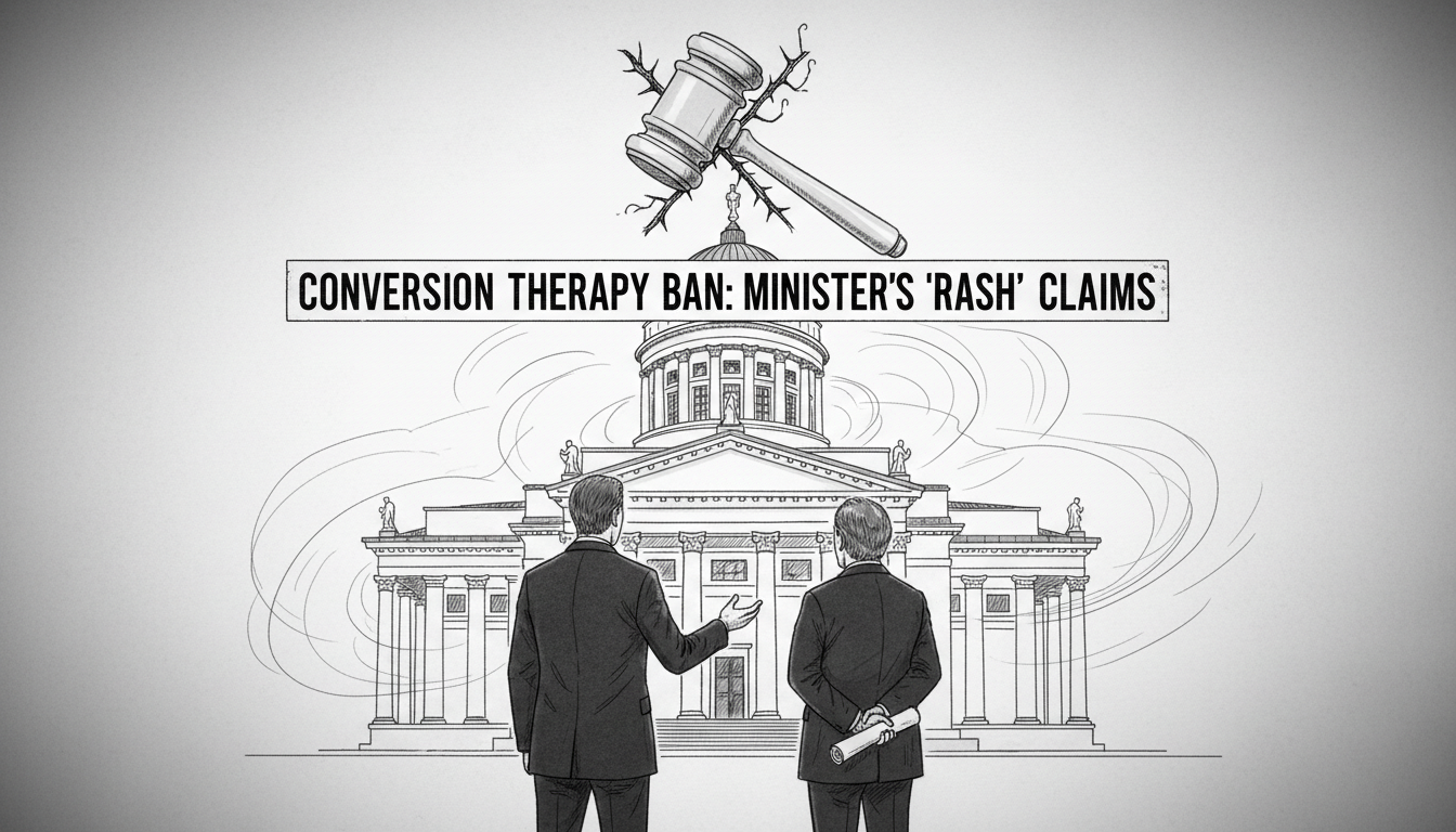 Chancellor of Justice: Minister's Statements on Conversion Therapy Ban Were Rash