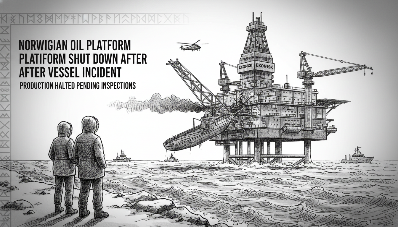Norwegian Oil Platform Shut Down After Vessel Incident