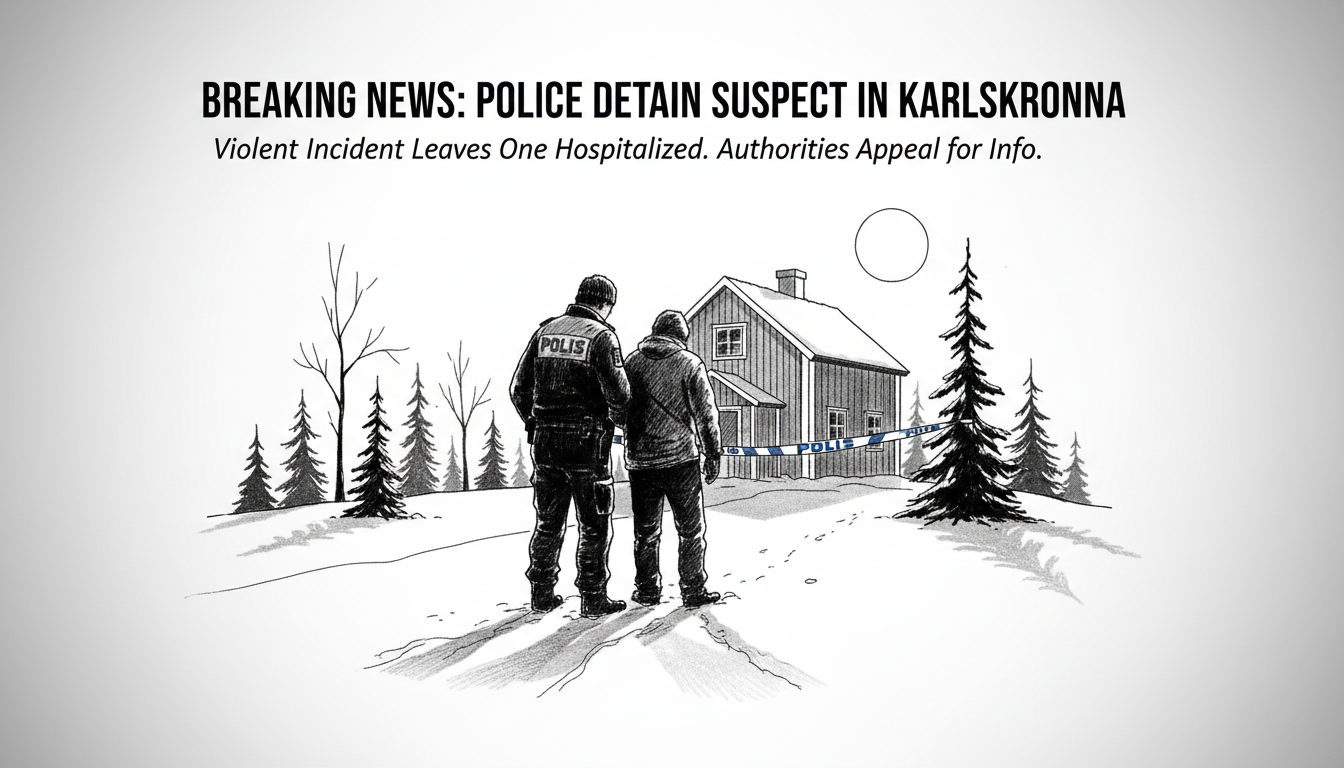Police Detain Suspect Following Violent Incident in Karlskrona