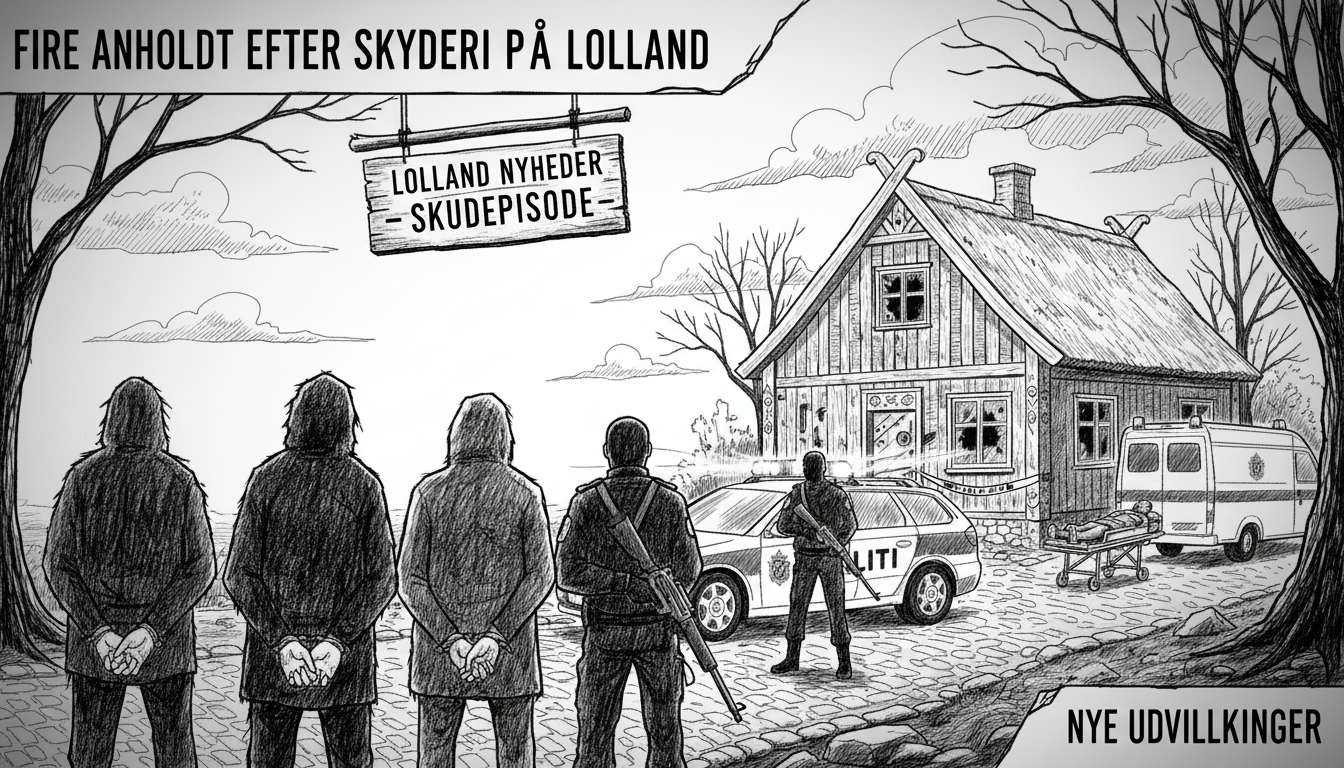 Four Arrested Following Shooting Incident on Lolland