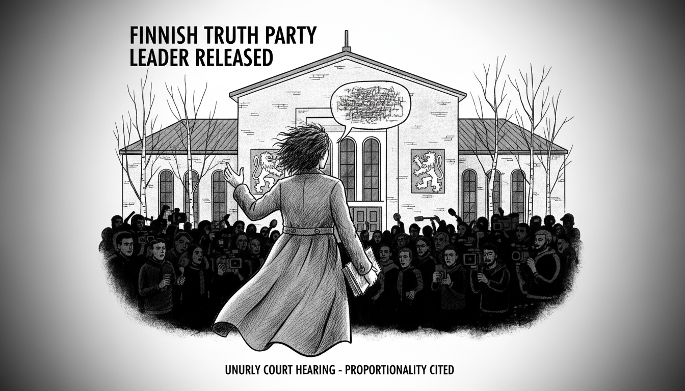 Finnish Truth Party Leader Released from Custody After Unruly Court Hearing