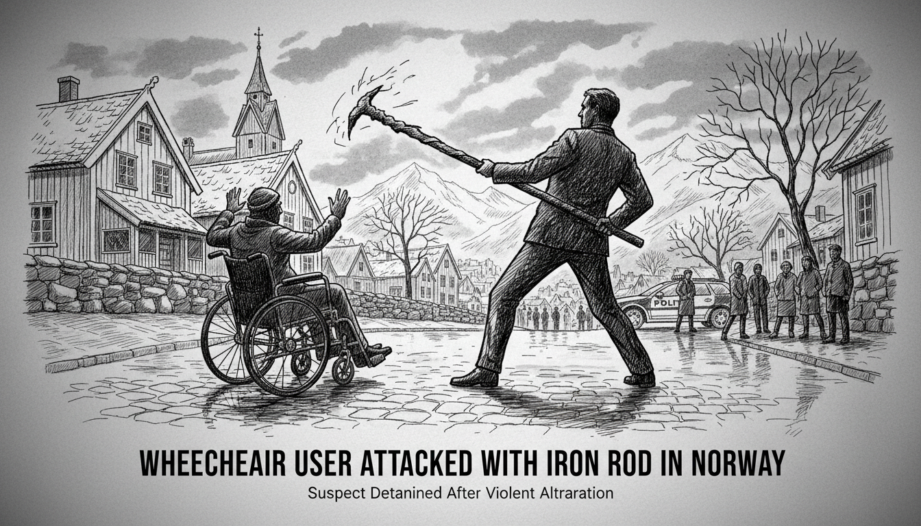 Wheelchair User Attacked With Iron Rod in Norway