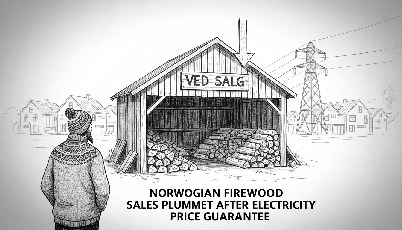 Norwegian Firewood Sales Plummet After Electricity Price Guarantee