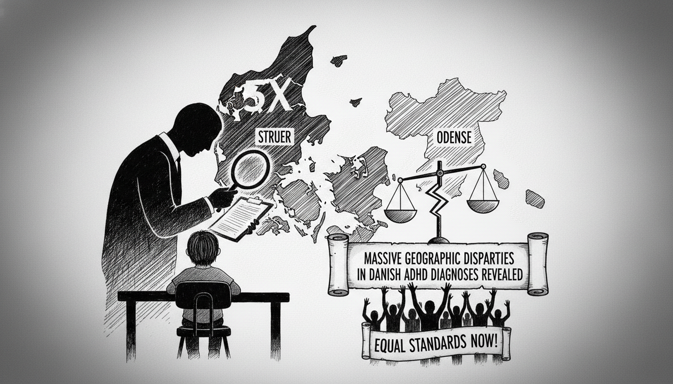 Massive Geographic Disparities in Danish ADHD Diagnoses Revealed