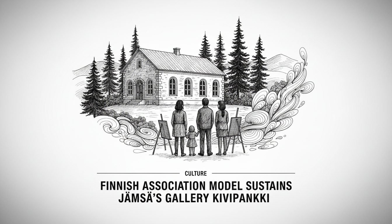 Finnish Association Model Sustains Jämsä's Gallery Kivipankki Through Third Quarter