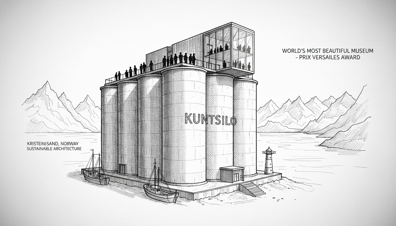 Norwegian Grain Silo Wins World's Most Beautiful Museum Award
