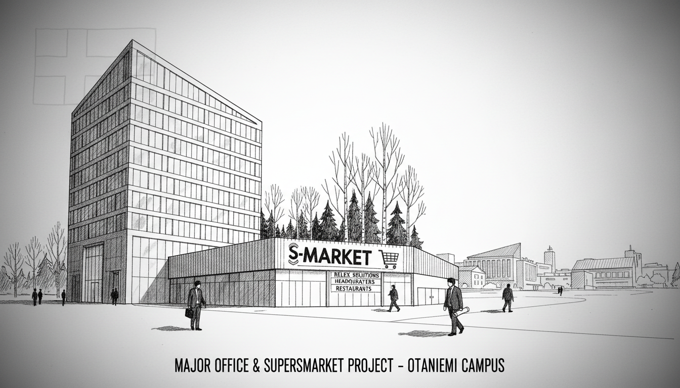 Major Office Building and Supermarket Coming to Otaniemi Campus