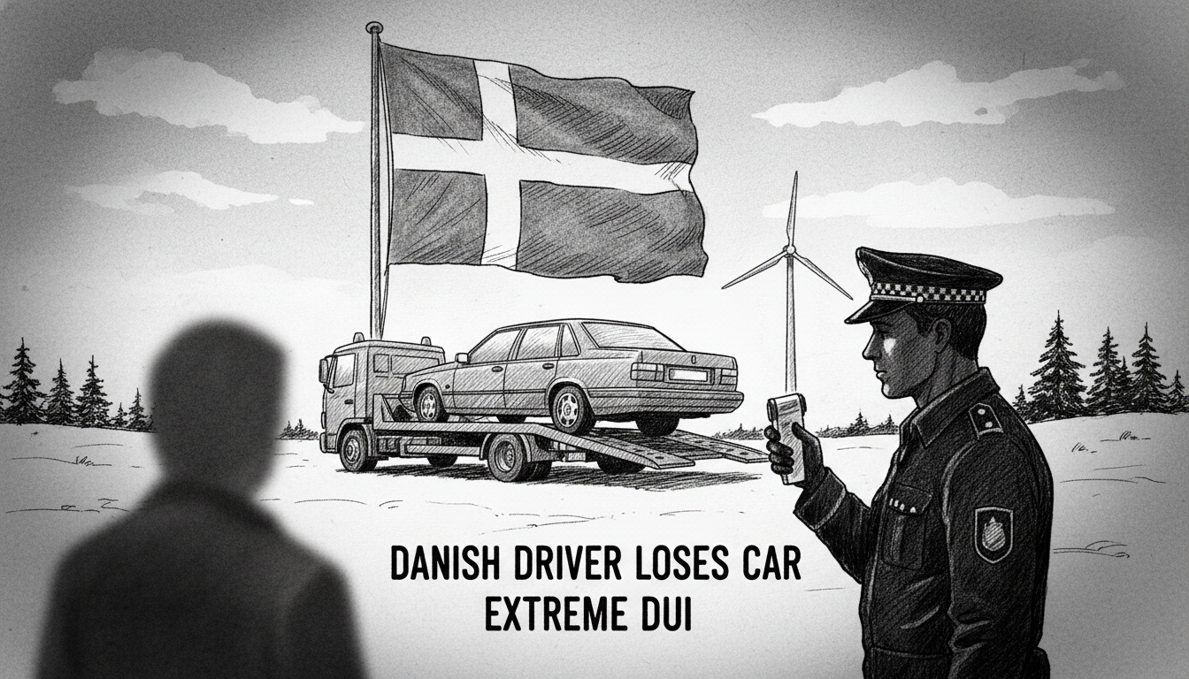 Danish Driver Loses Car After Extreme Drunk Driving Incident