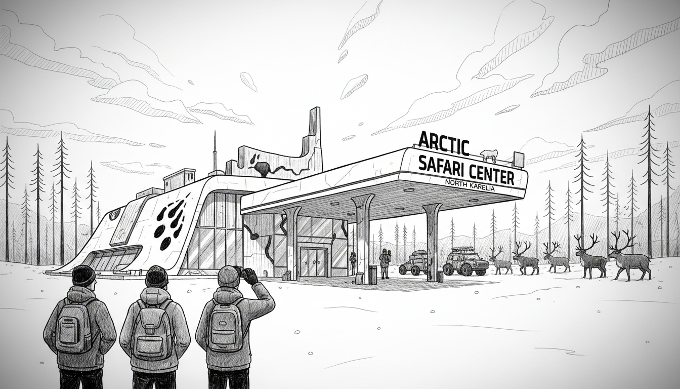 Postmodern Finnish service station gets new life as safari center