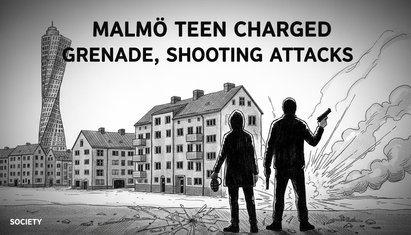 Malmö Teen Charged in Grenade, Shooting Attacks