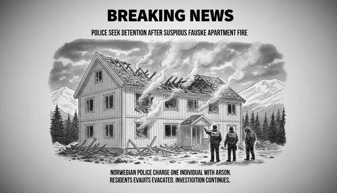 Police Seek Detention After Suspicious Fauske Apartment Fire
