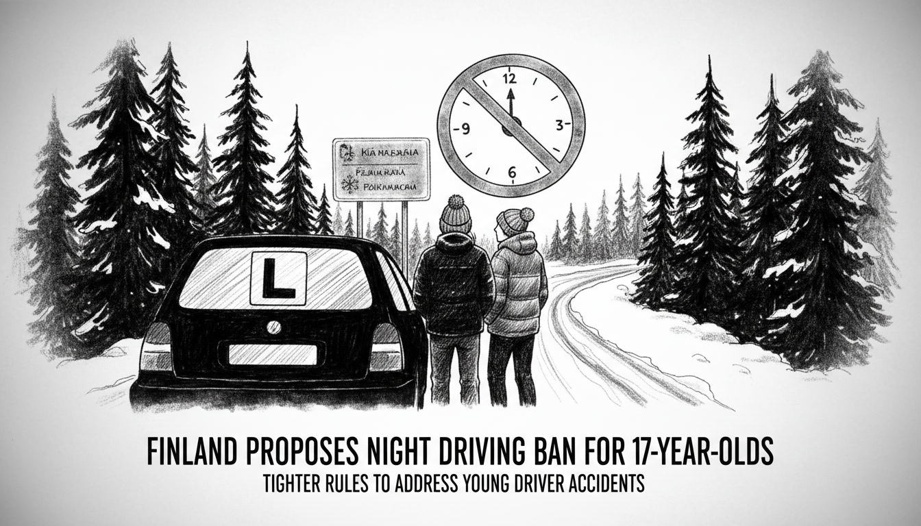 Finland Proposes Ban on Night Driving for 17-Year-Olds