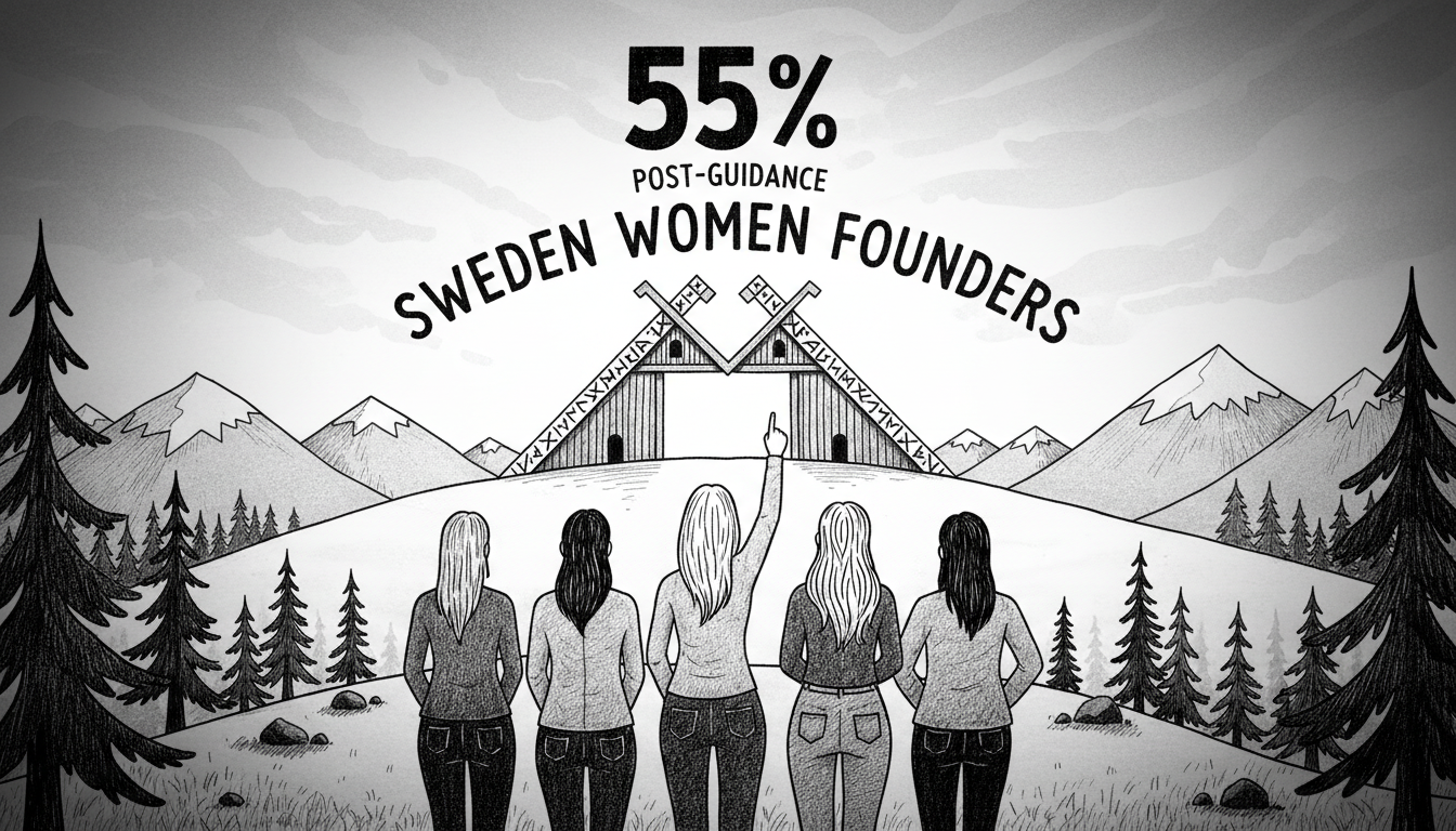 Sweden Women Founders: 55% Post-Guidance