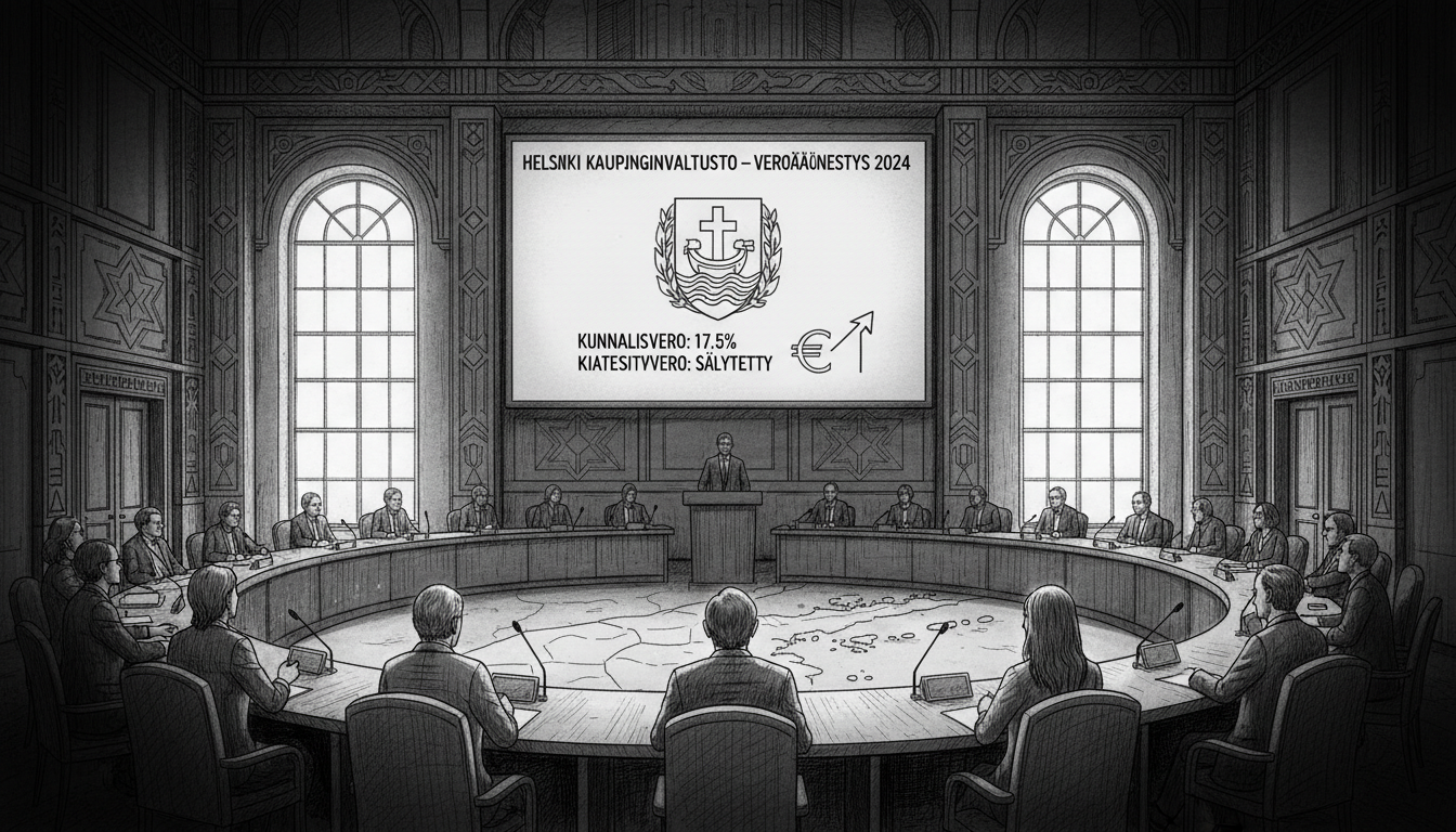 Helsinki City Council Approves Municipal Tax Rates for Coming Year