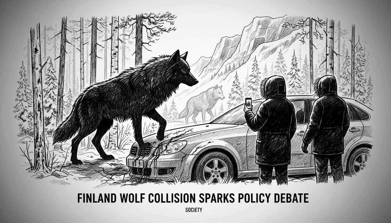Finland Wolf Collision Sparks Policy Debate