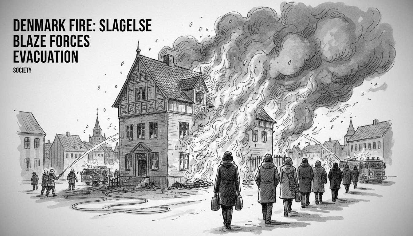 Denmark Fire: Slagelse Blaze Forces Evacuation