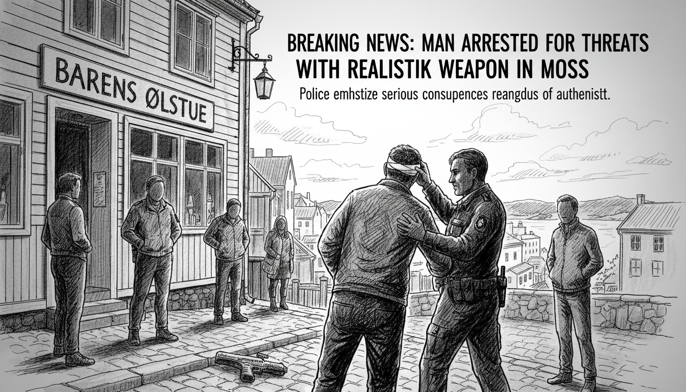 Man Arrested for Threats with Realistic-Looking Weapon in Moss