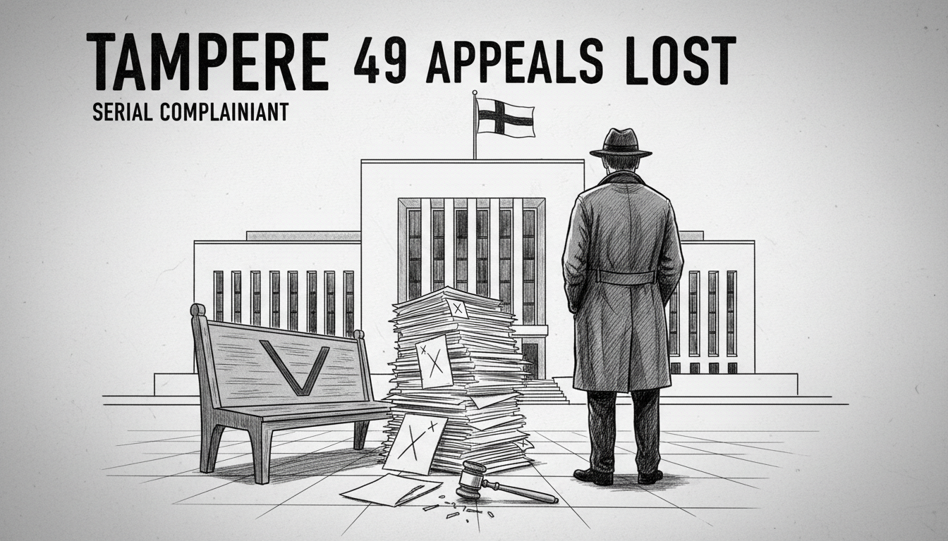 Tampere's Serial Complainant Loses Nearly 50 Appeals in Court