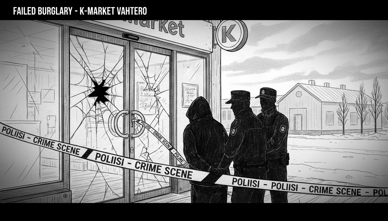 Finnish K-market break-in suspect caught after failed burglary attempt