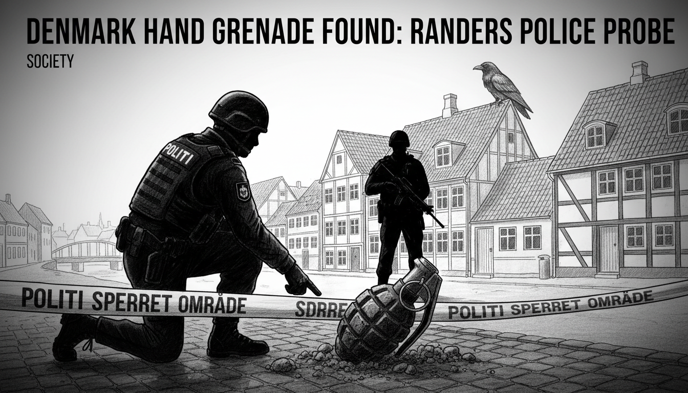 Denmark Hand Grenade Found: Randers Police Probe
